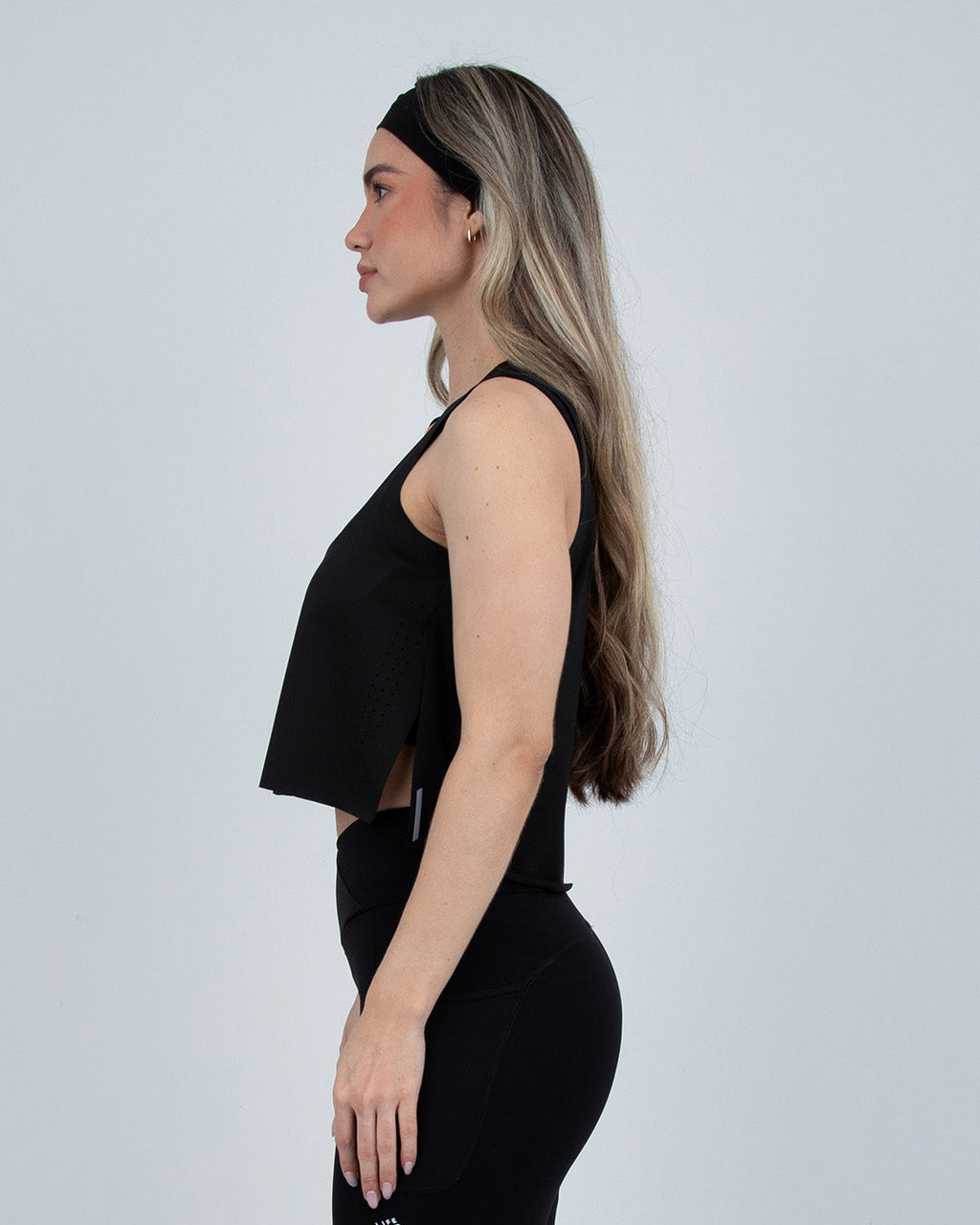 Camiseta MS Flowline Negra