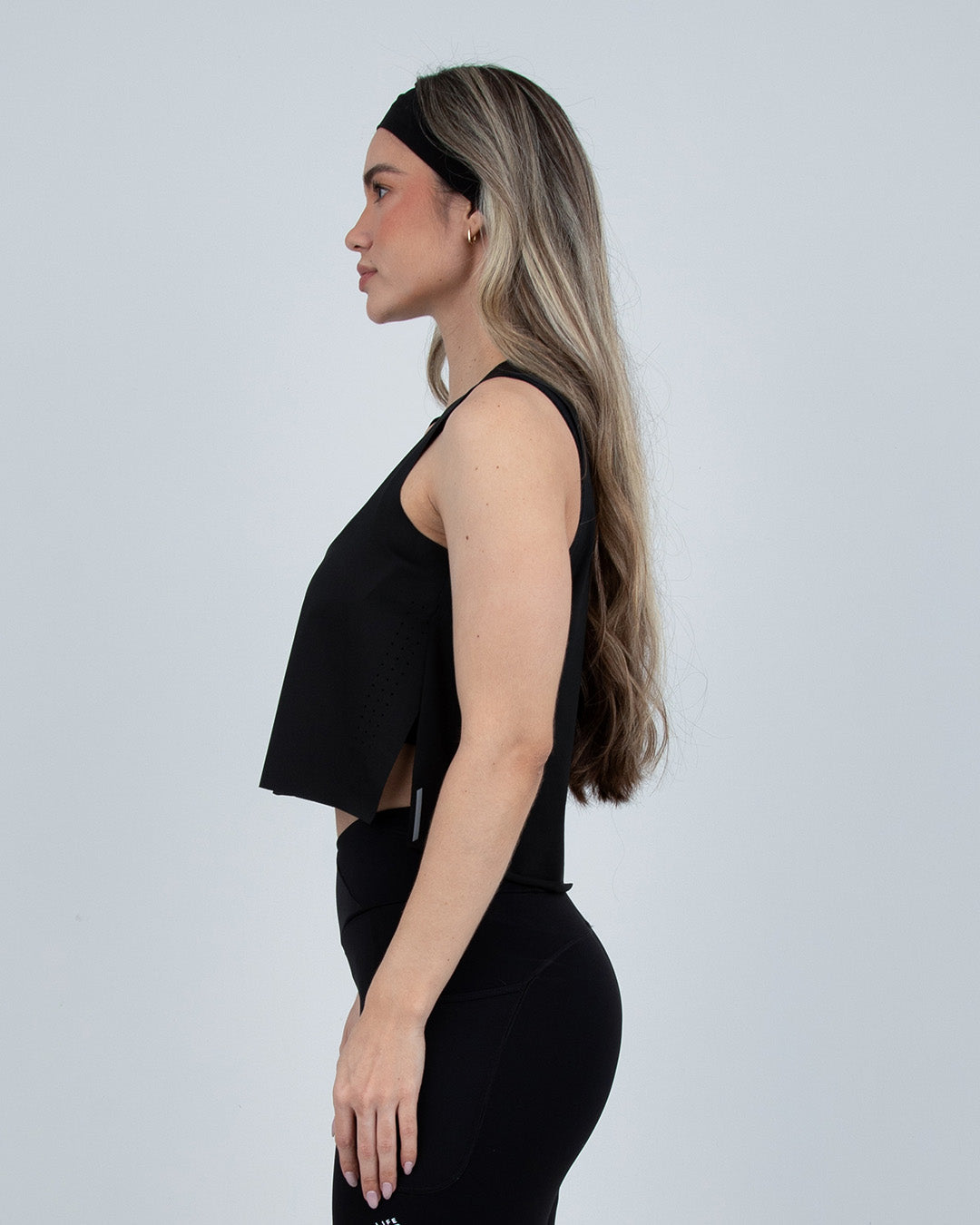 Camiseta MS Flowline Negra