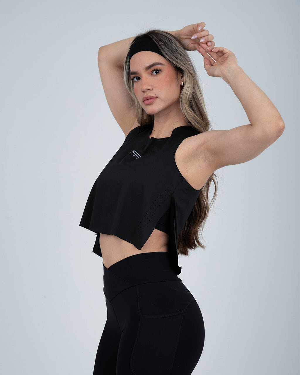 Camiseta MS Flowline Negra