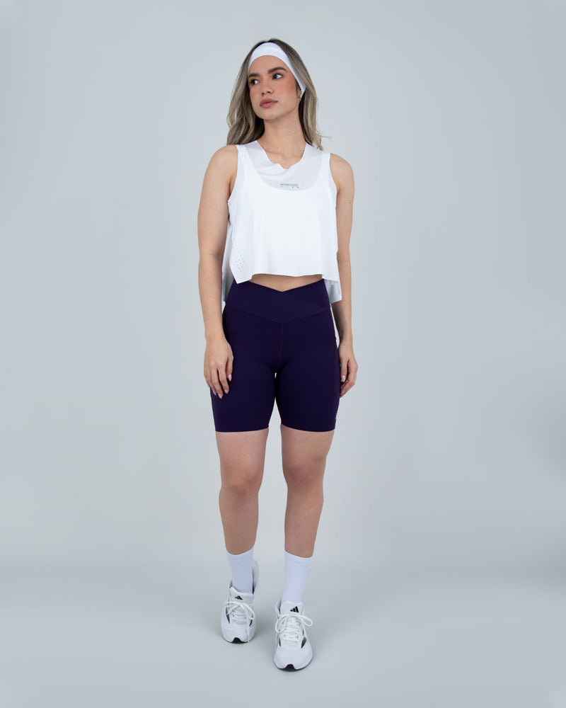 RUN PRO Blue Short Leggings