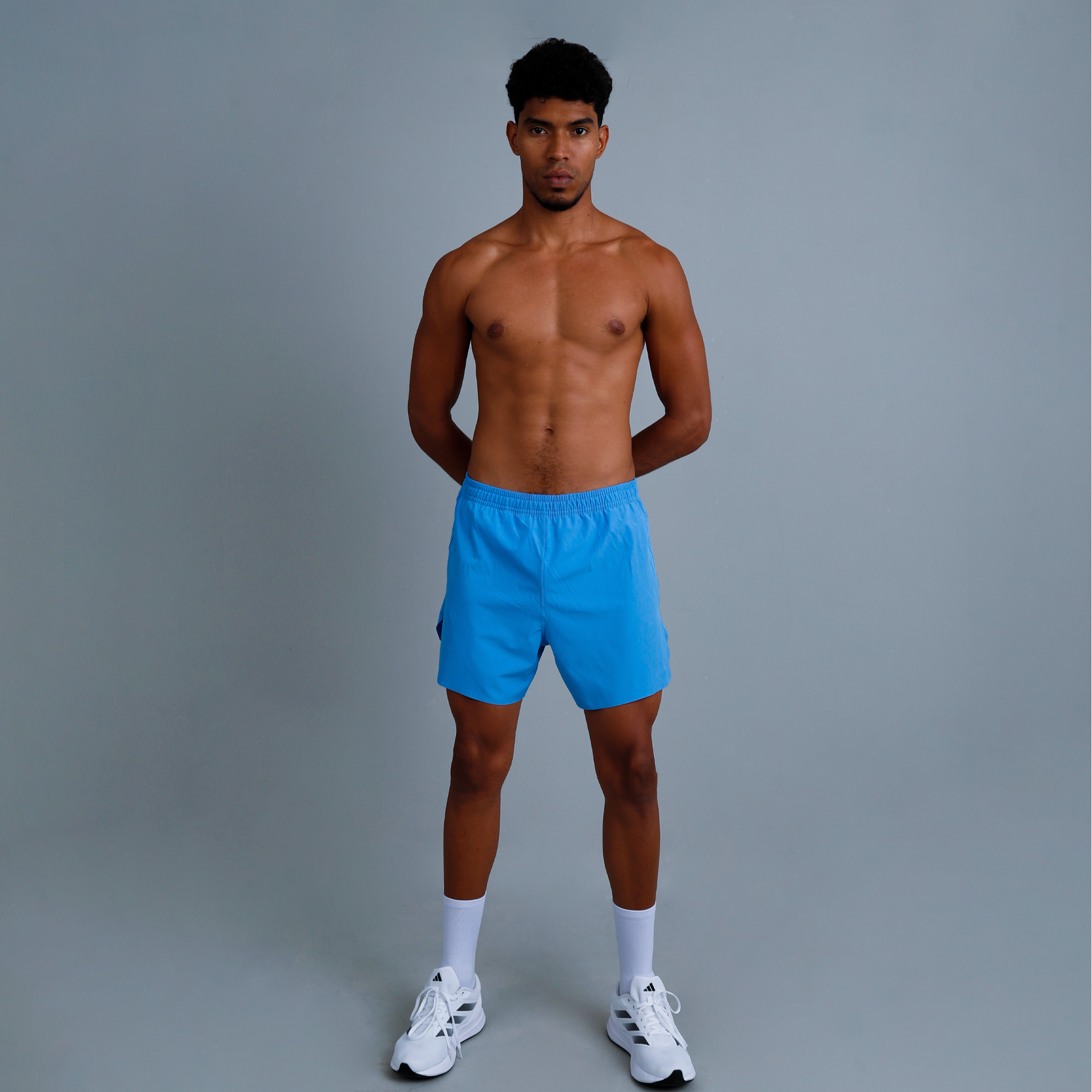 Pantaloneta RUN 5" Semilarga Azul