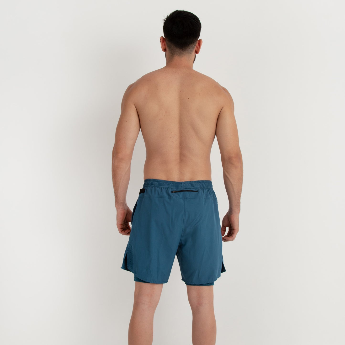Pantaloneta con licra 2 en 1 Petróleo