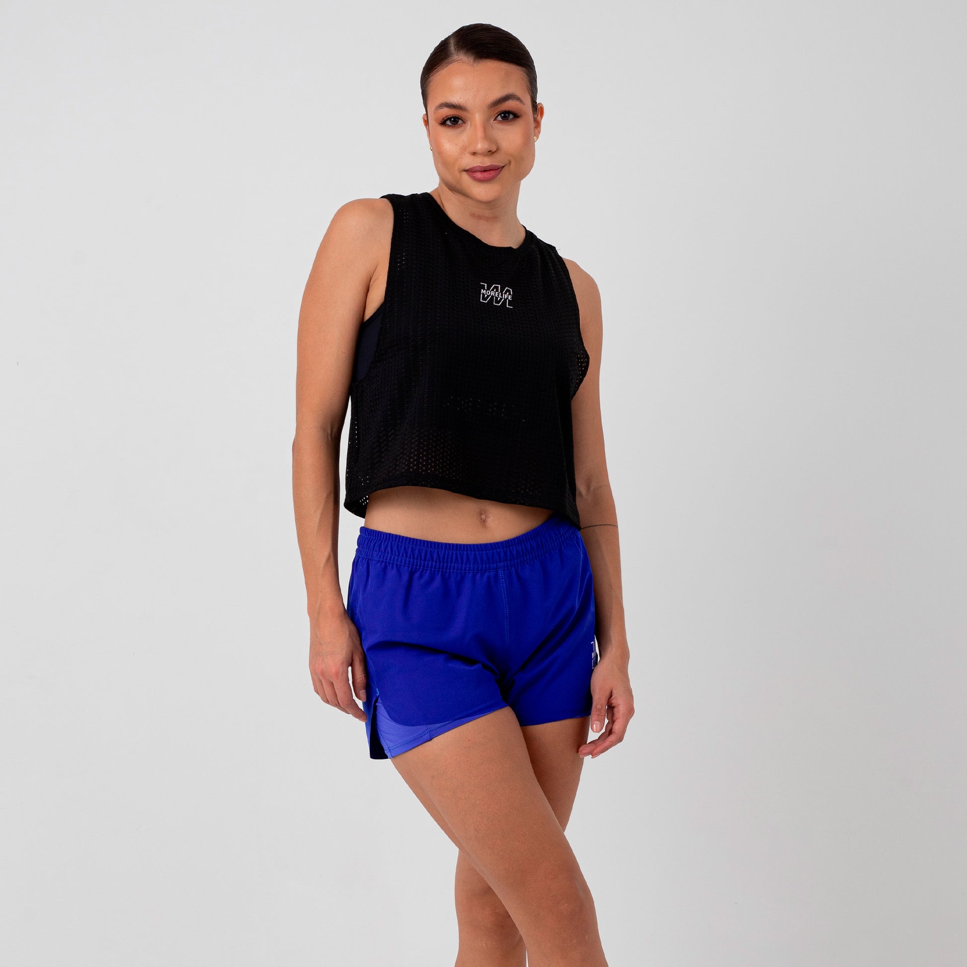 Short Con Licra 2 en 1 azul rey