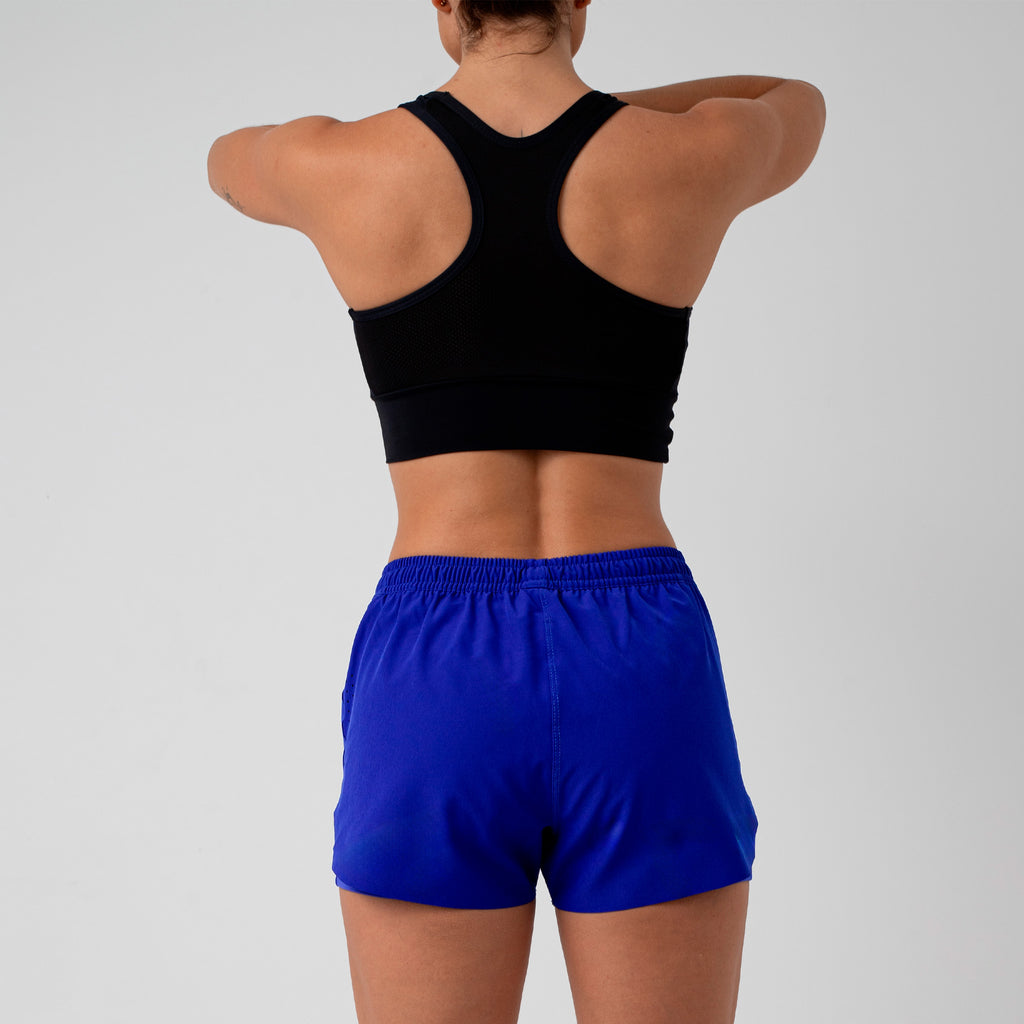 Short Con Licra 2 en 1 azul rey