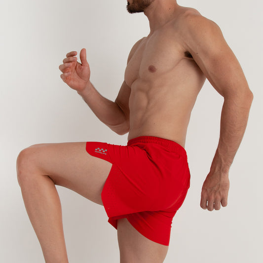 Pantaloneta 5" Semilarga Roja