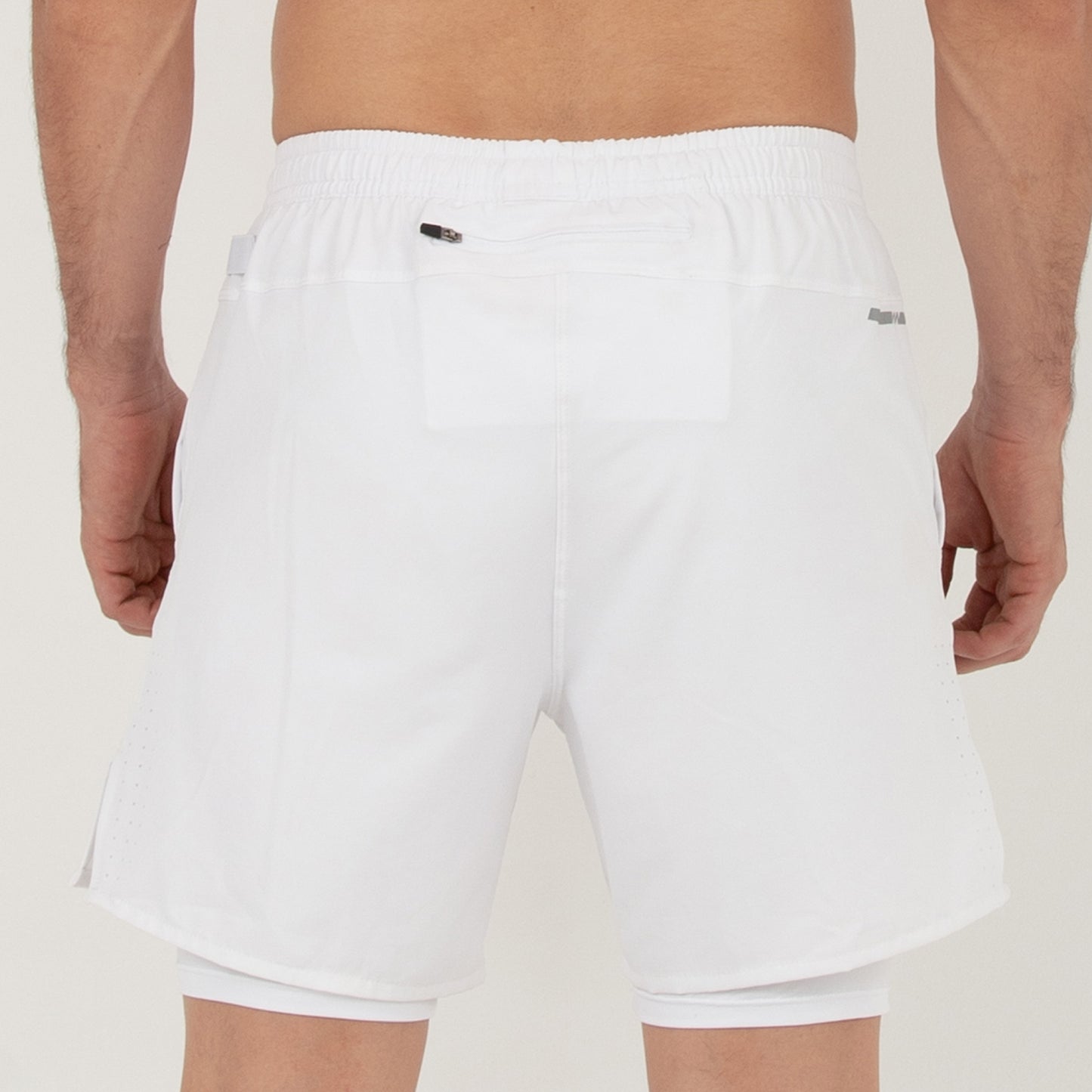 Pantaloneta con licra 2 en 1 Blanca