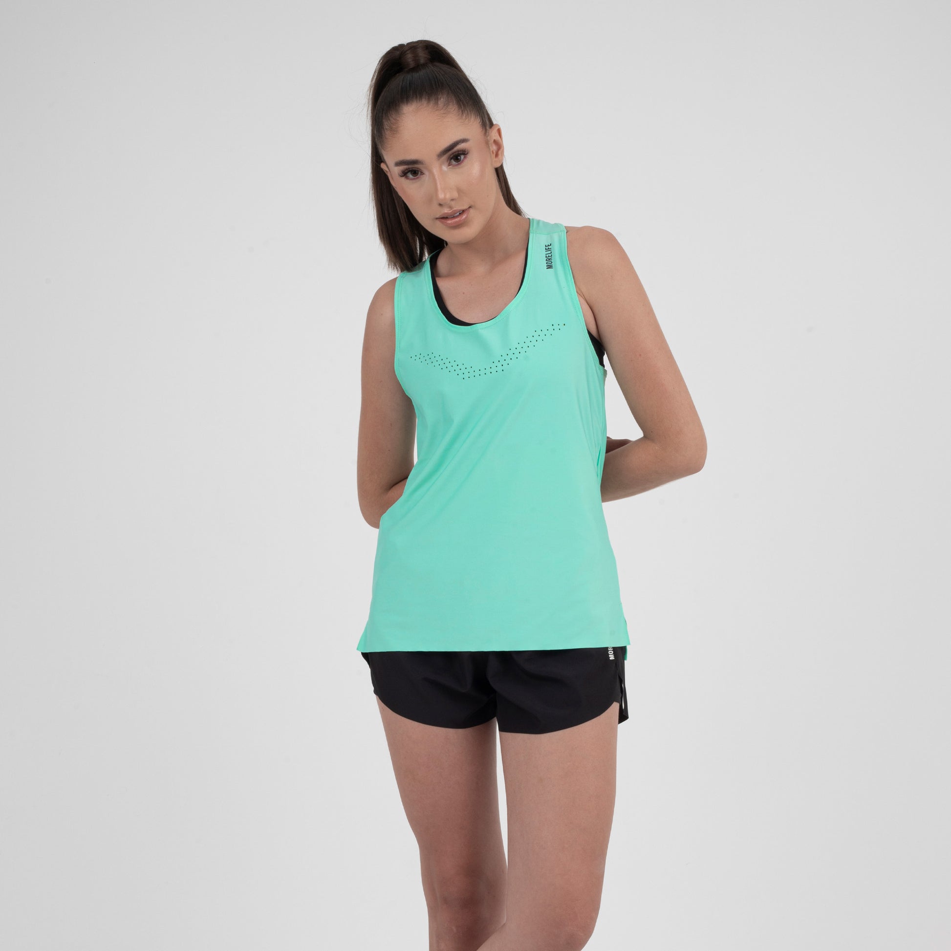 T-shirt tank aero aqua