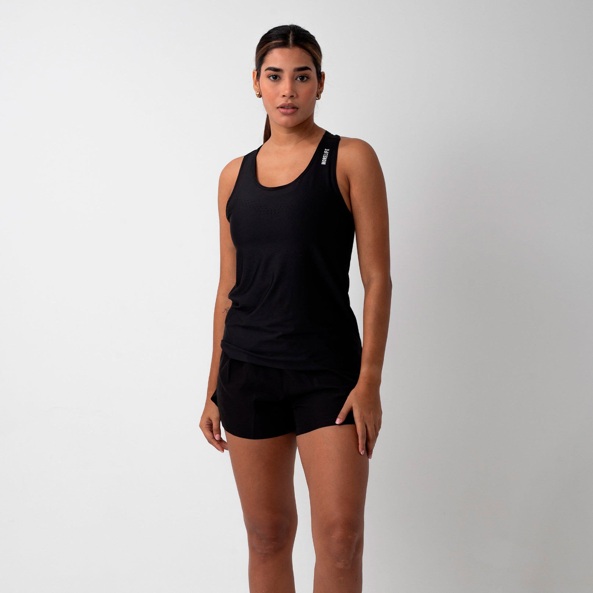 T-shirt tank aero negra