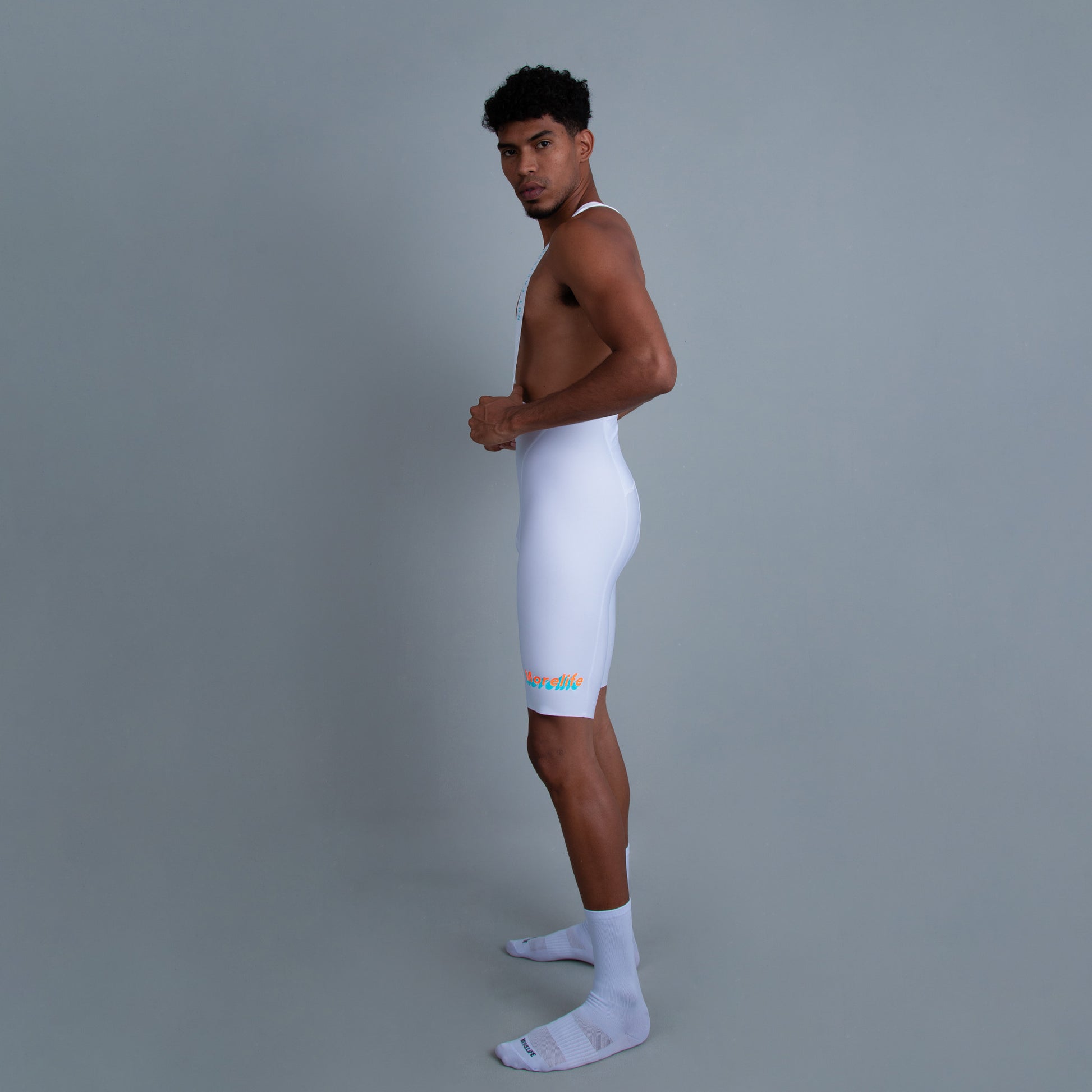 BIB Shorts Velocity Circuit - White