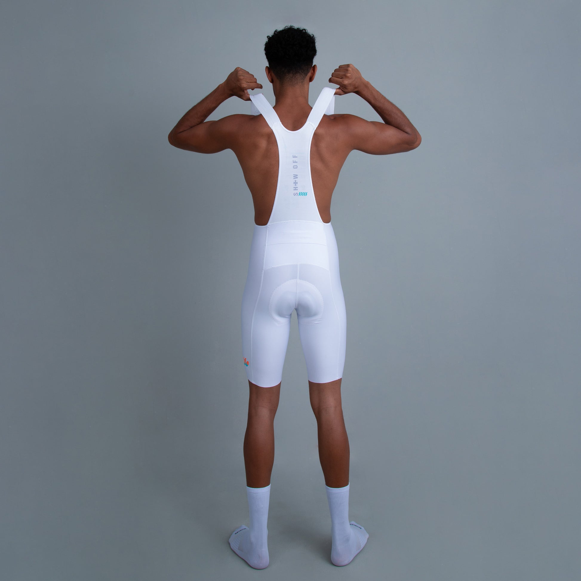 BIB Shorts Velocity Circuit - White