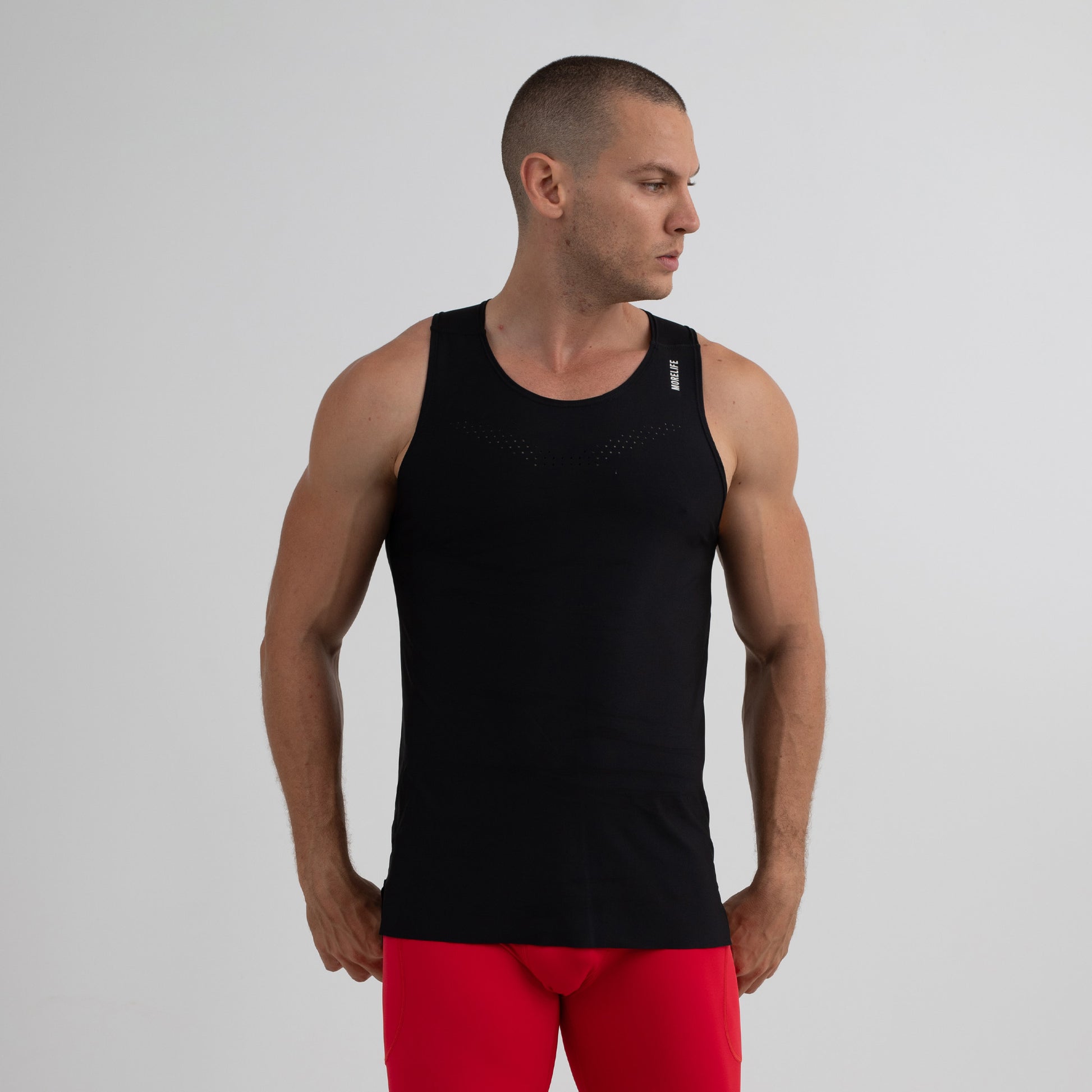T-shirt MS tank aero negra