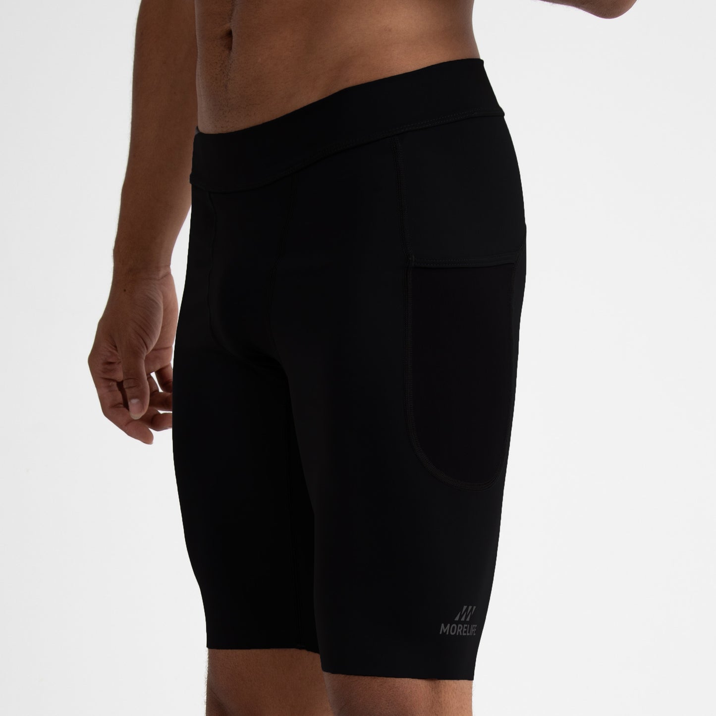 Licra corta de Running Negra