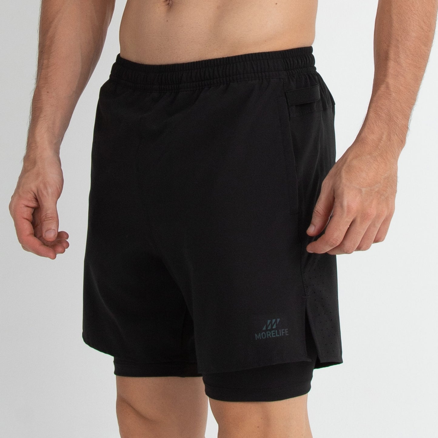 Pantaloneta con licra 2 en 1 Negra