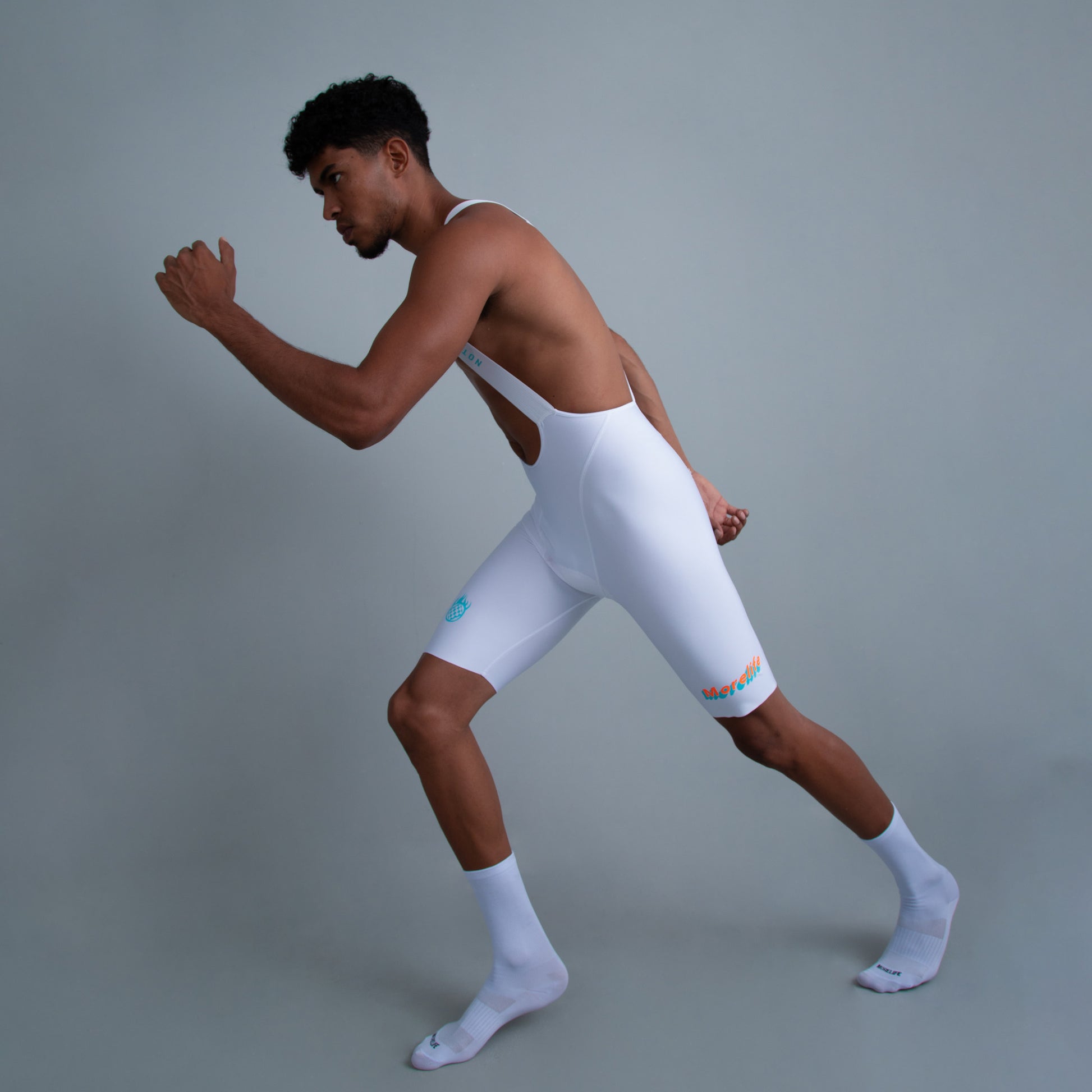 BIB Shorts Velocity Circuit - White