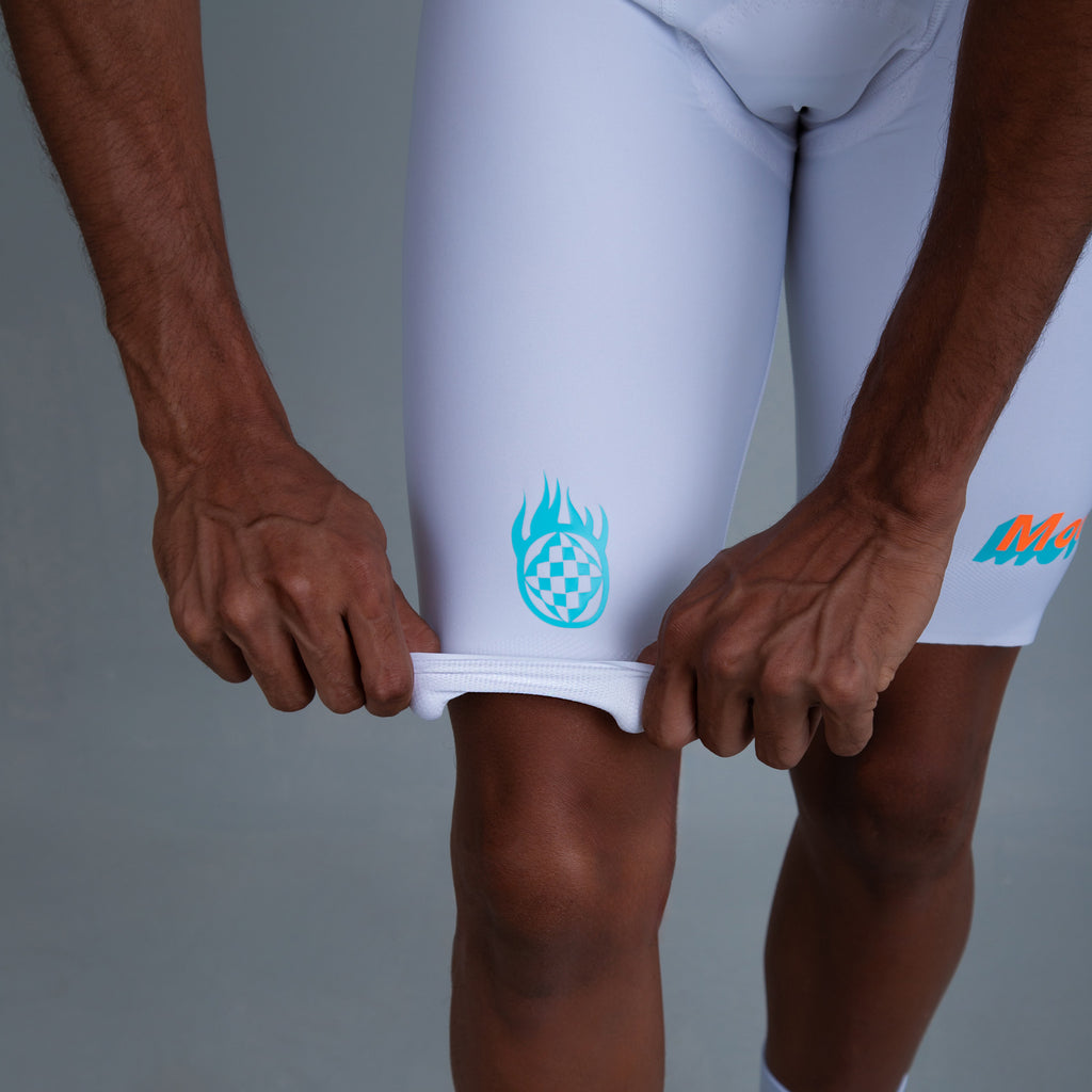 BIB Shorts Velocity Circuit - White