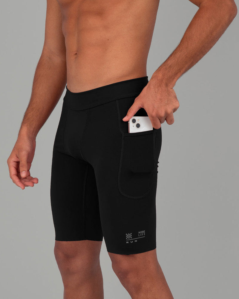 RUN PRO Black Short Leggings
