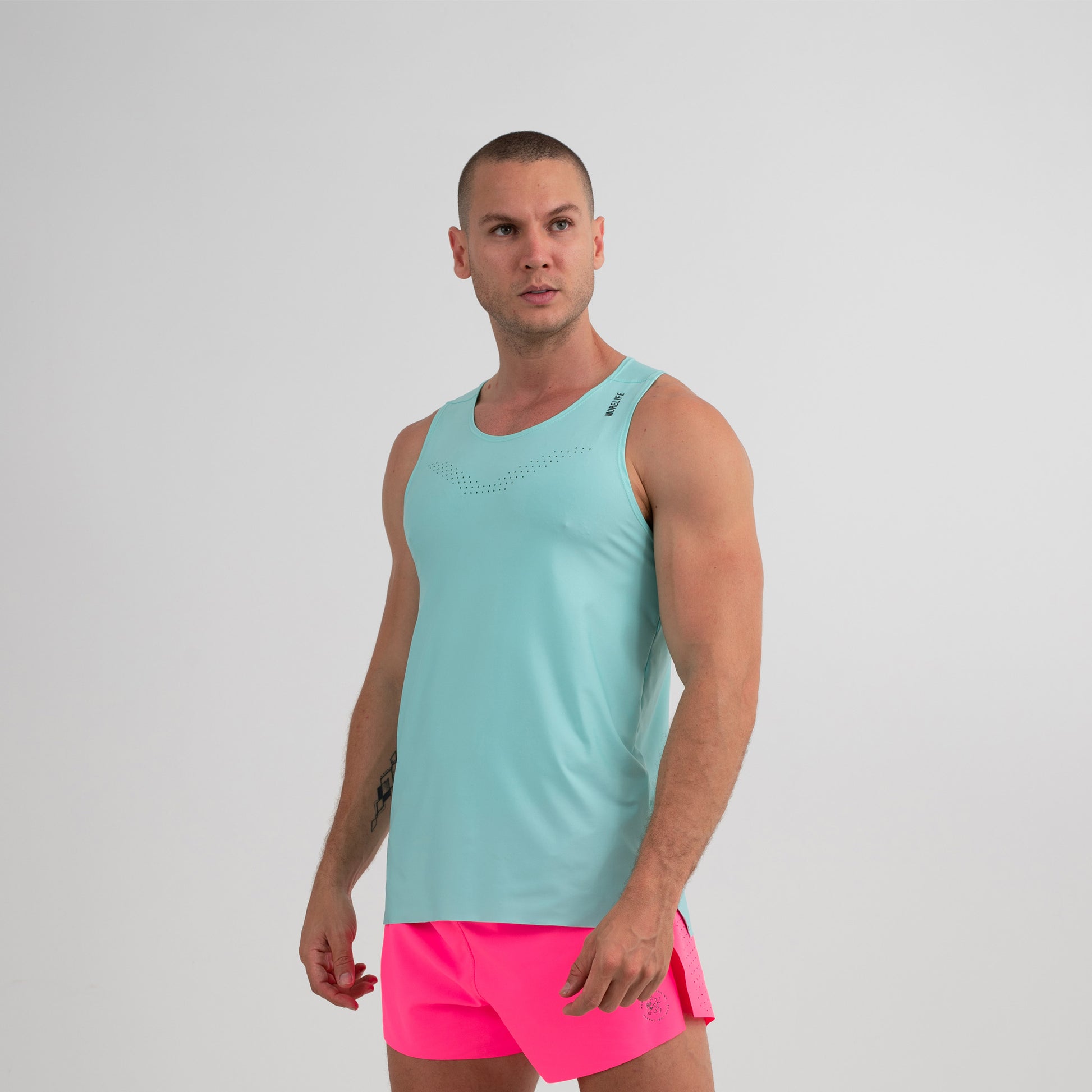 T-shirt tank aero aqua