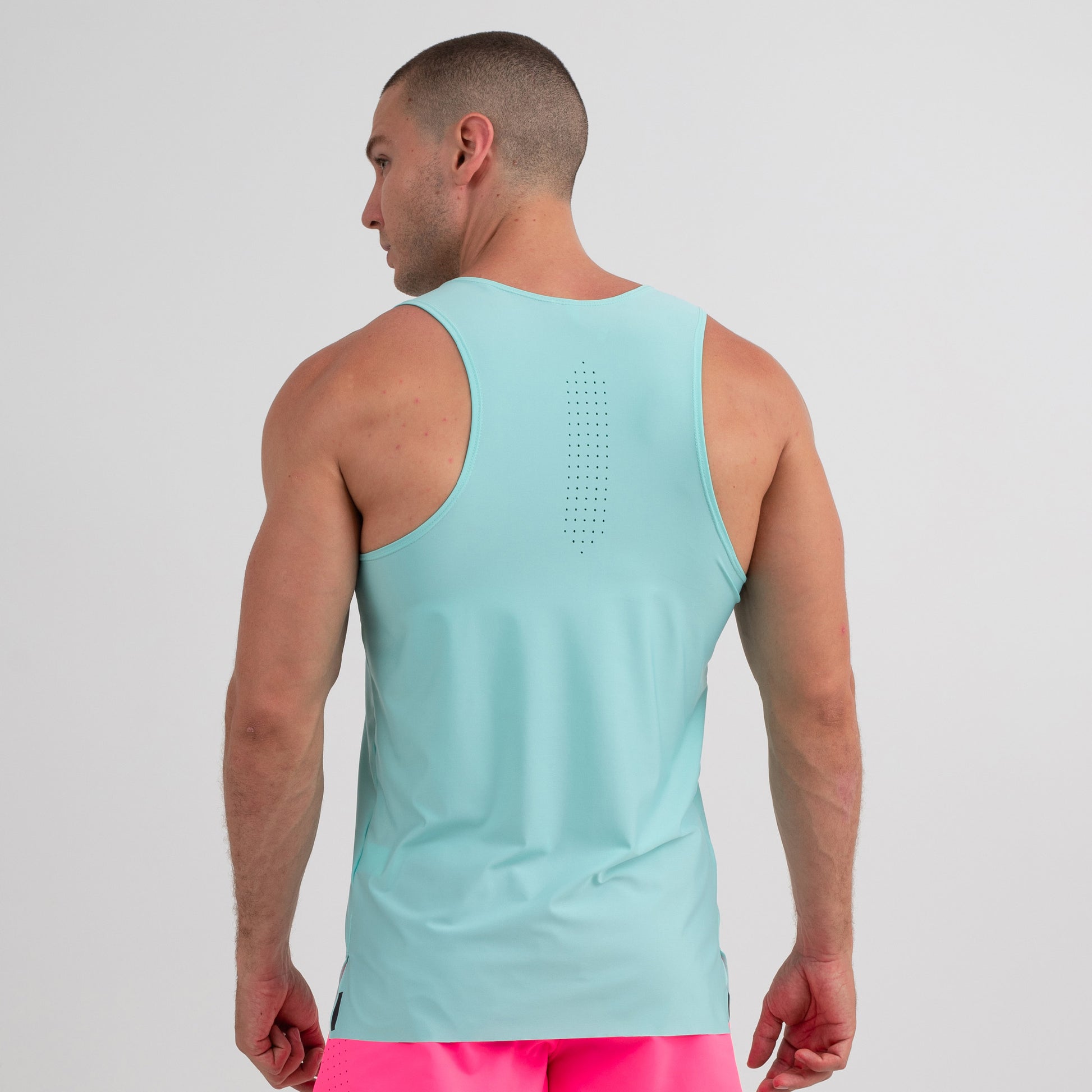 T-shirt tank aero aqua