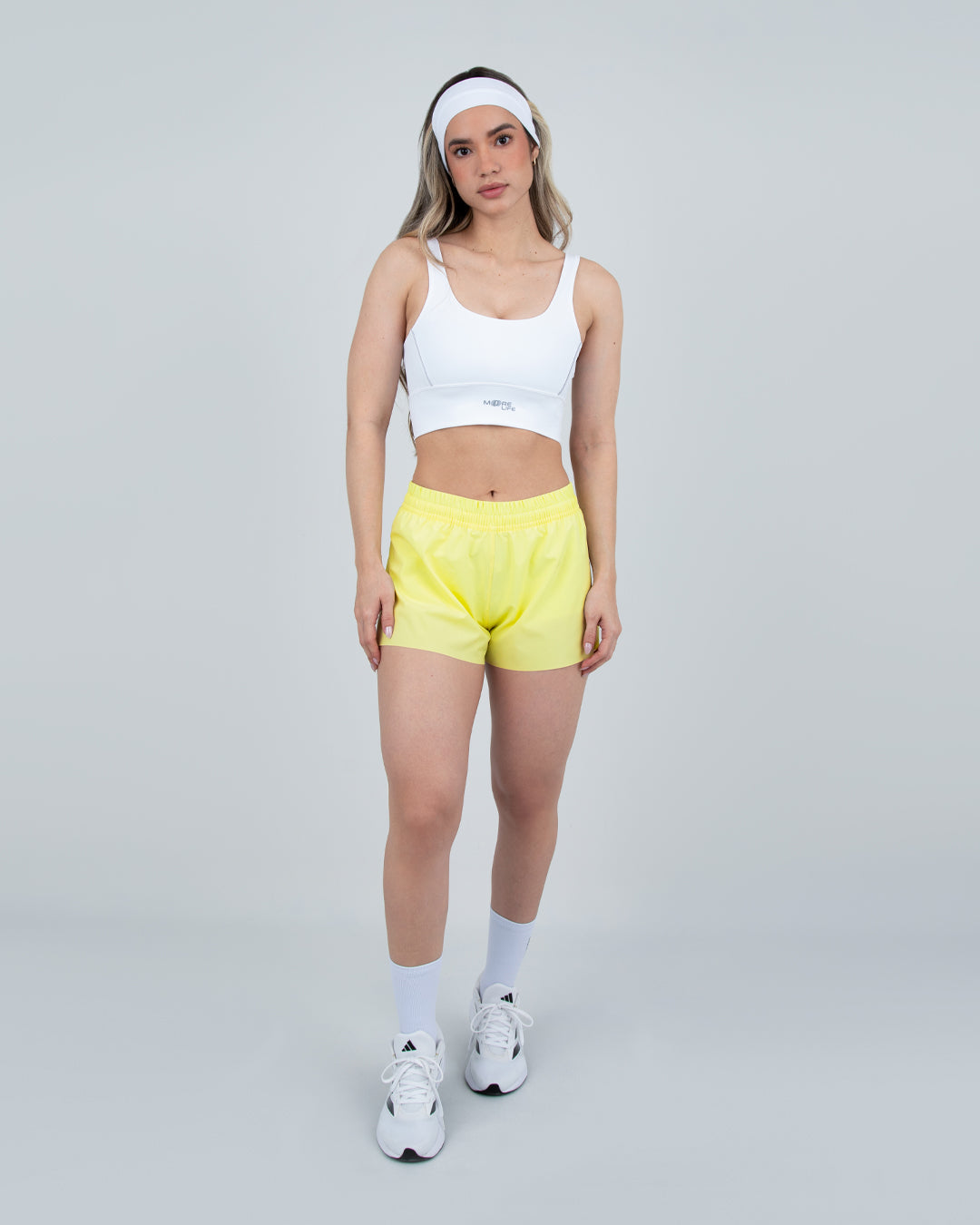 Sports Bra with Trim - White