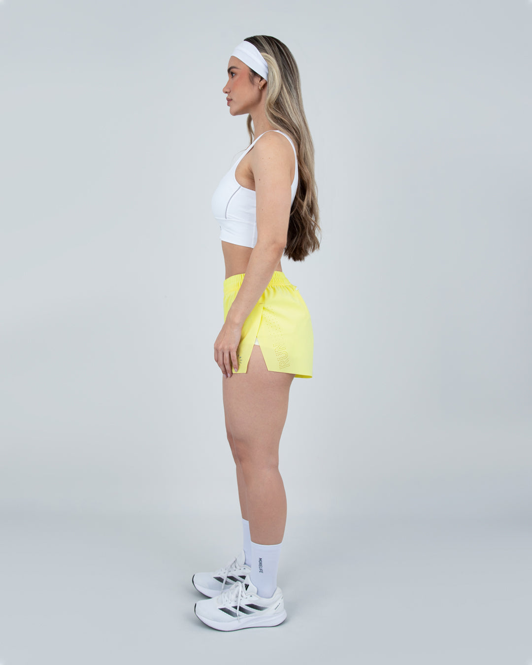 Sports Bra with Trim - White