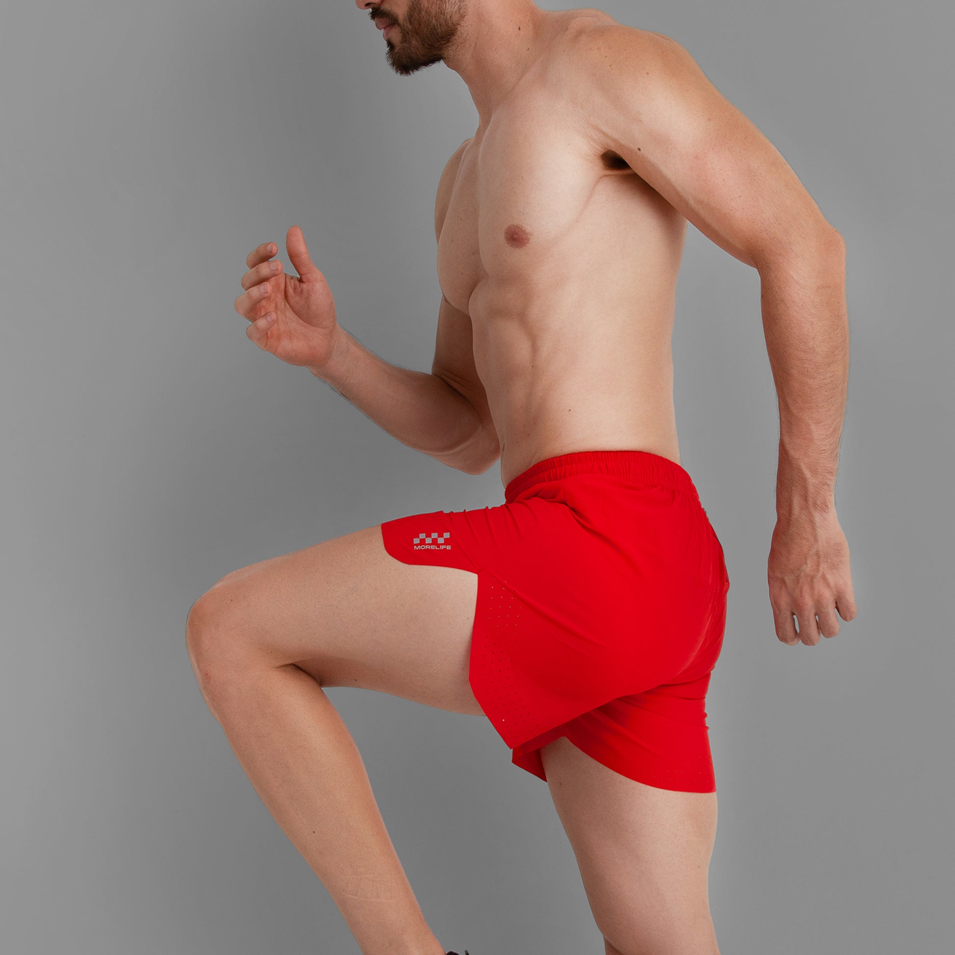 Pantaloneta 5" Semilarga Roja